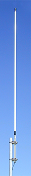 Omni-directional UHF scaled collinear, white, 520-960MHz, specify 1% bandwidth, 250W, 9dBd – 4.0m